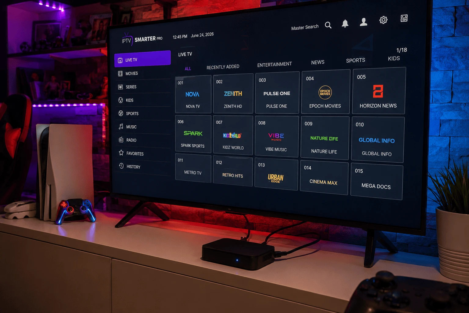 TiviMate-oppsett på Android TV-boks 2026